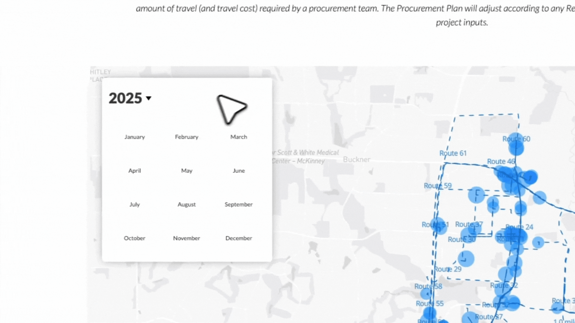 Procurement Plan - Calendar